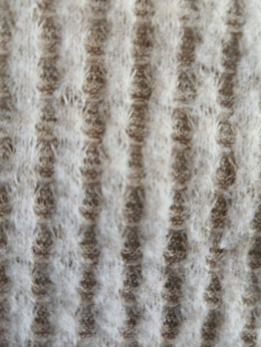 NWT Chelsea & Theodore Cream Waffle Knit High-Low Top Long Slvs Scoop Neck Sz 1X - Picture 6 of 11